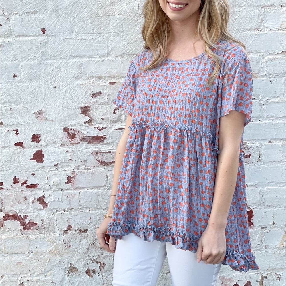 Babydoll Spotted Top